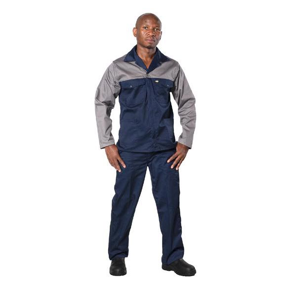 Vulcan 65/35 Two Tone Premium Jackets Grey/ Navy from FTS Safety